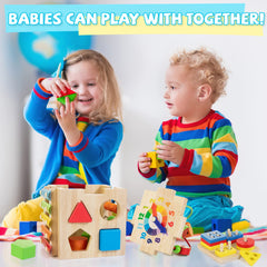WOODMAM Bravmate cube abacus supports early counting skills.
