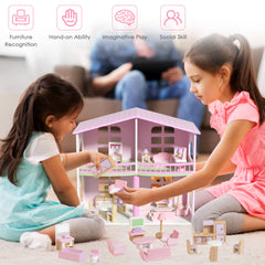 WOODMAM dining table supports shared meals in imaginative play.