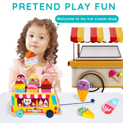 WOODMAM HelloWood colorful toppings pieces aiding pattern recognition during play.