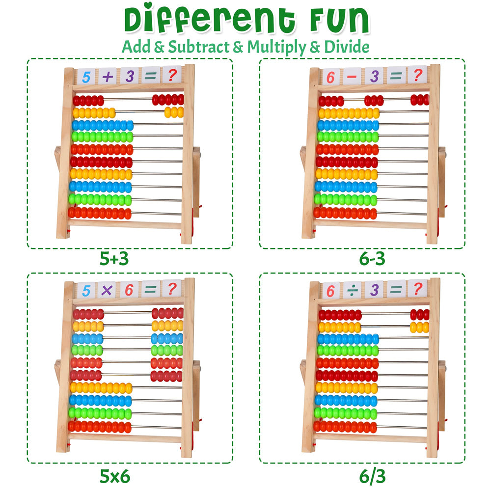 WOODMAM letter and number cards support early literacy and numeracy.