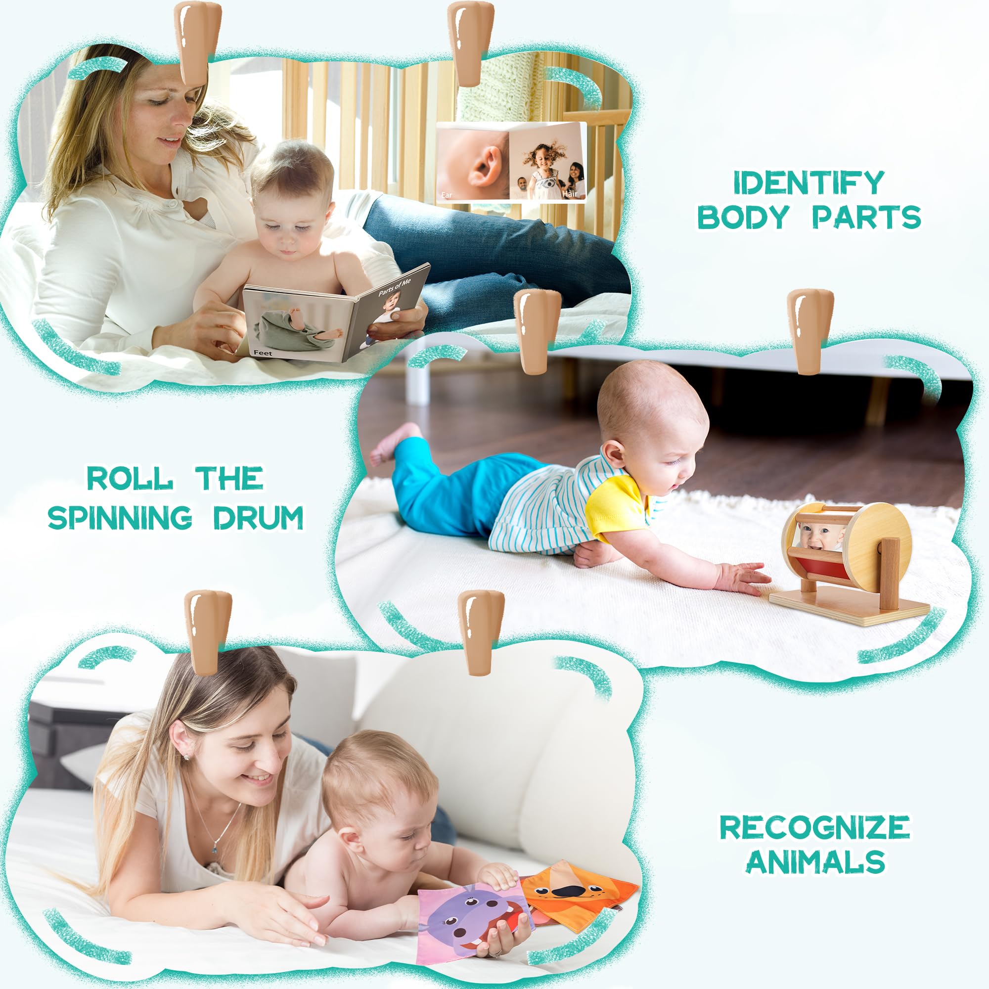 WOODMAM wooden tissue box for reach and discovery
