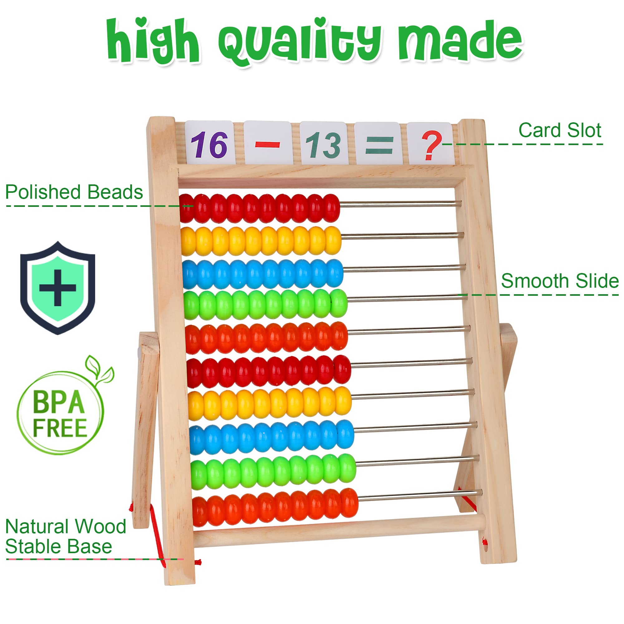 WOODMAM natural wood with non-toxic paint ensures safe, tactile play.