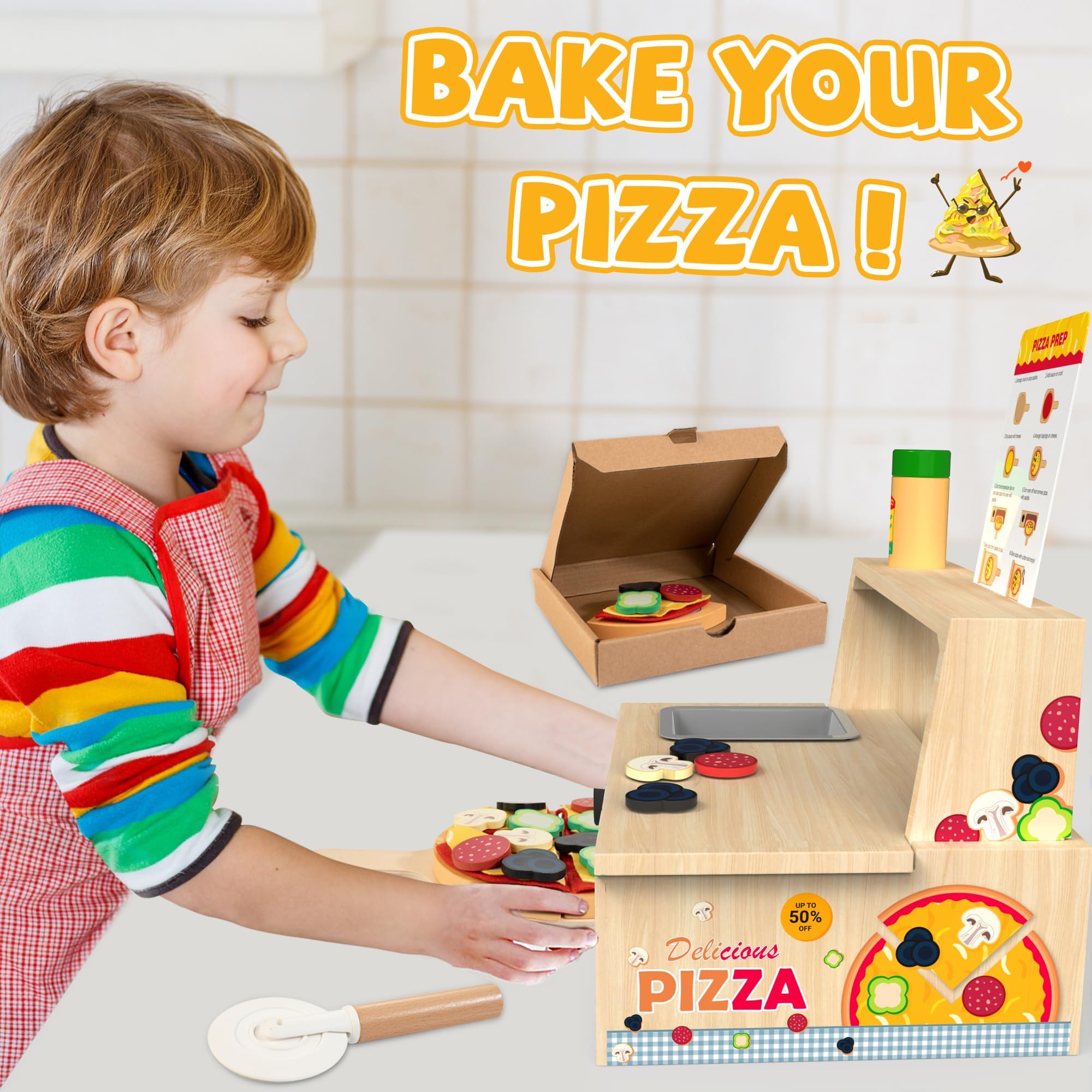 WOODMAM smooth-edged wood toy ensures safe, durable play.