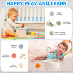 WOODMAM stacking cups with soft silicone textures for tactile play