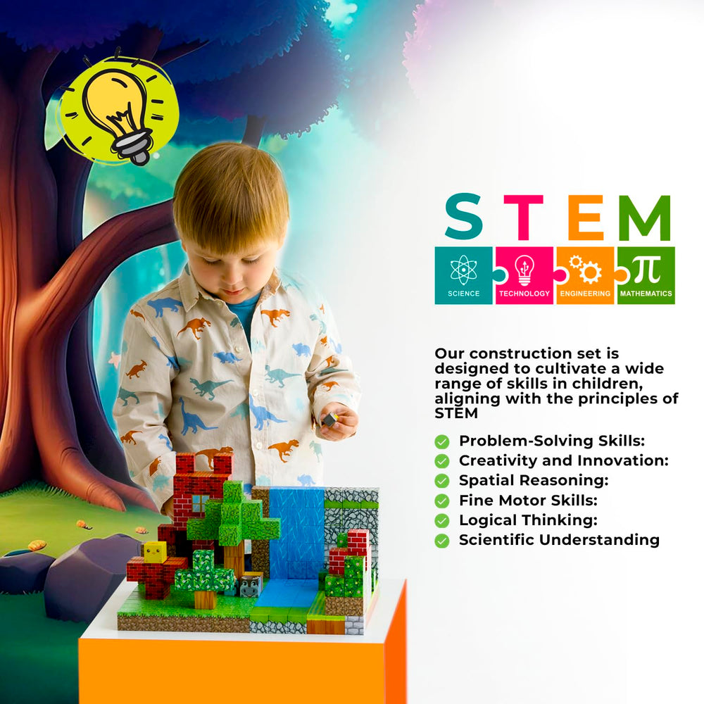 WoodnPlay blocks for ages 4-8 and up inspire hands-on learning.