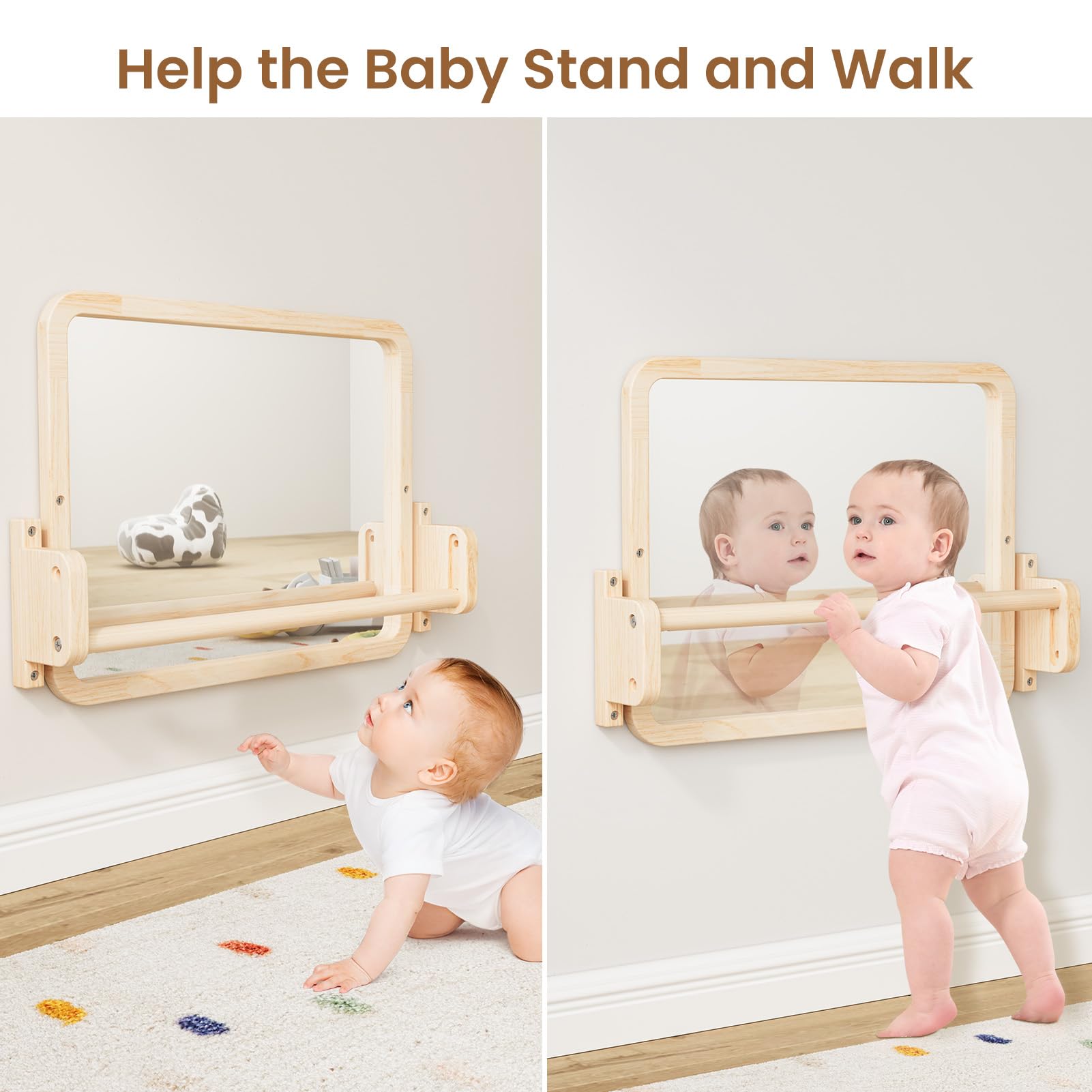 Woodtoe natural pine frame with smooth finish