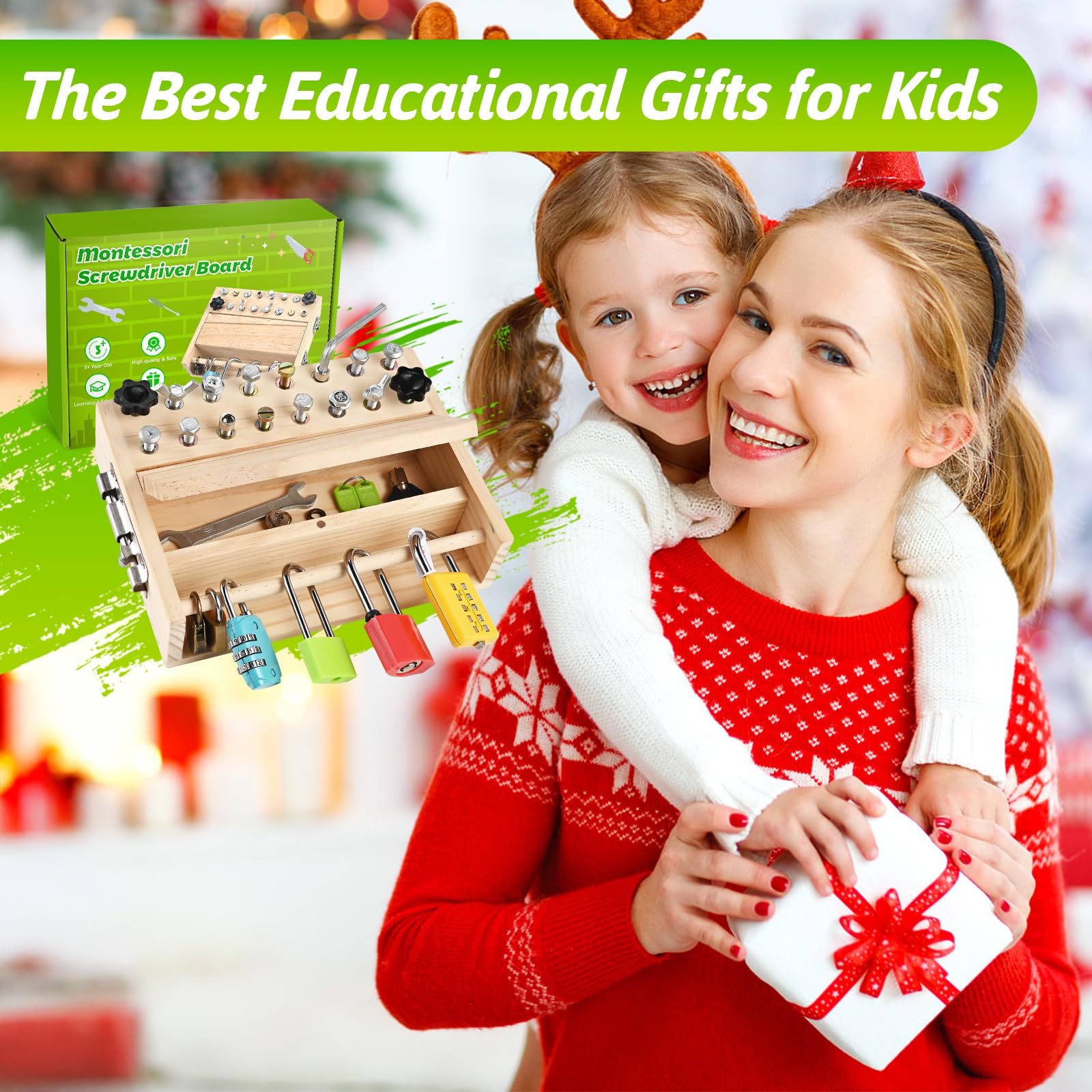 WoodTrove child using board promotes independent task tackling and confidence