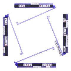 WOOIIROM mahjong racks with pushers in bling purple for stylish organization