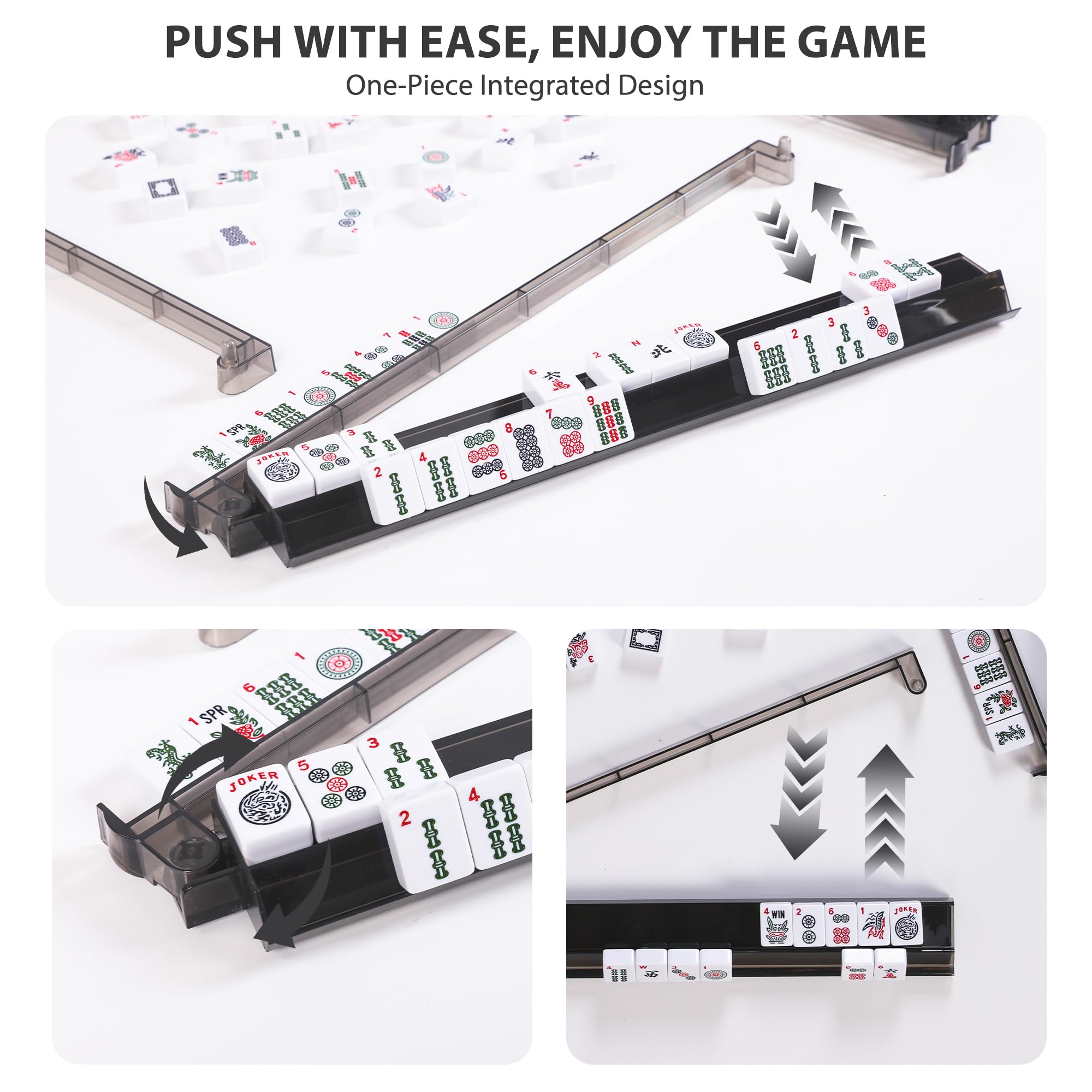 WOOIIROM ergonomic pushers in hand, smooth tile movement for comfort