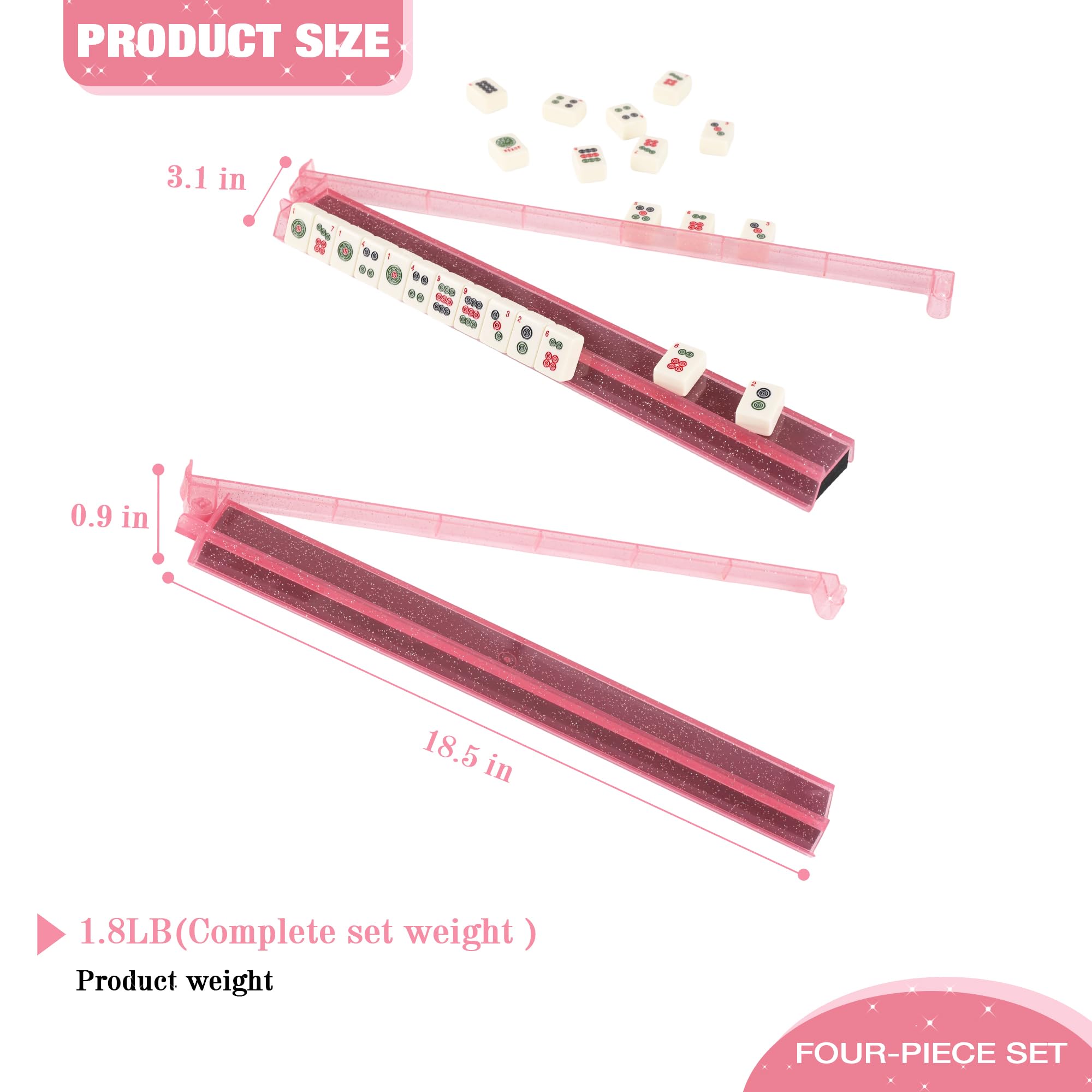 WOOIIROM ergonomic pushers deliver smooth tile movement for precise, comfortable gameplay.
