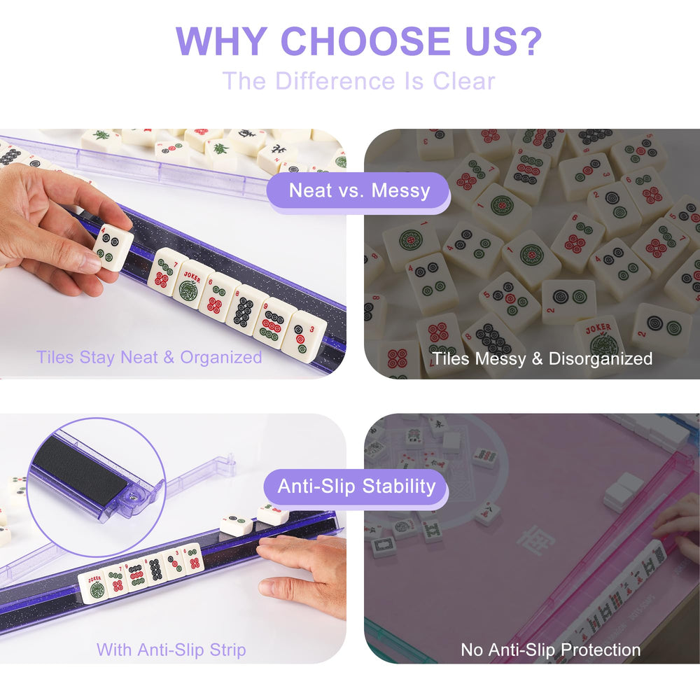 WOOIIROM universal fit works with most American and traditional mahjong sets