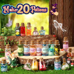 Wookidel Fairy Magic Craft Kit 20 potion bottles for creative potion making and storytelling.