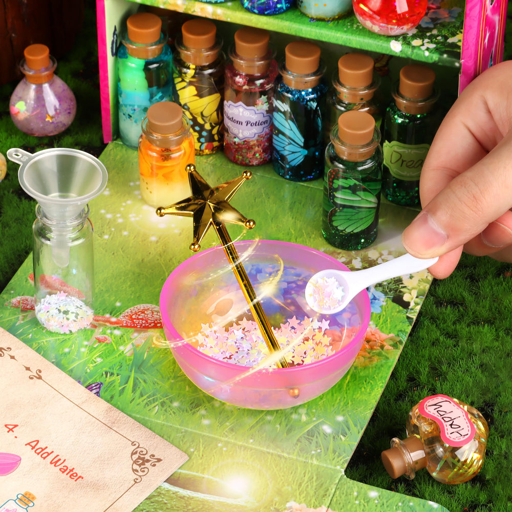 Wookidel kit features butterflies and unicorn horn accents to enrich fairy tale décor.