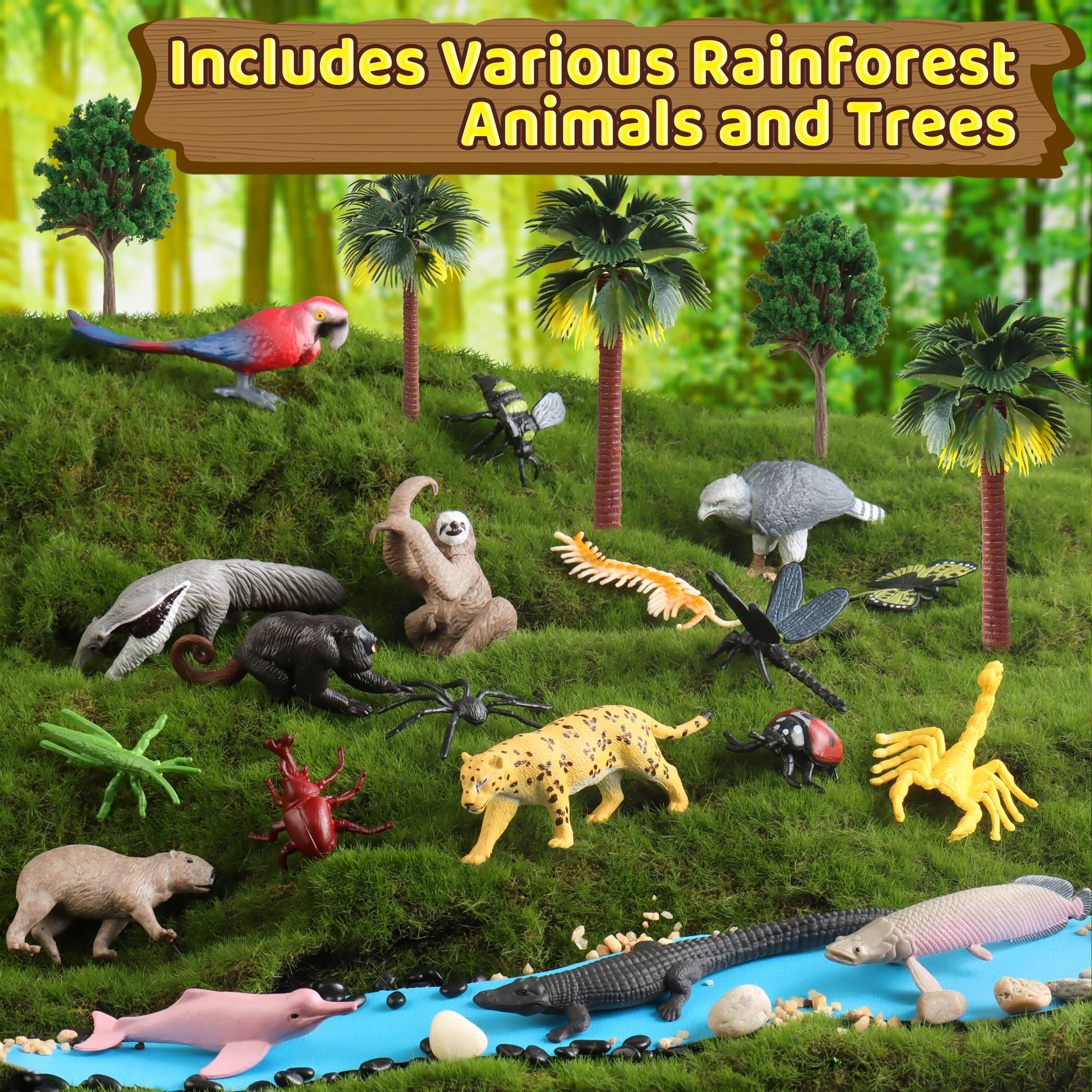 Wookidel howler monkey figurine brings realistic rainforest scenes to life
