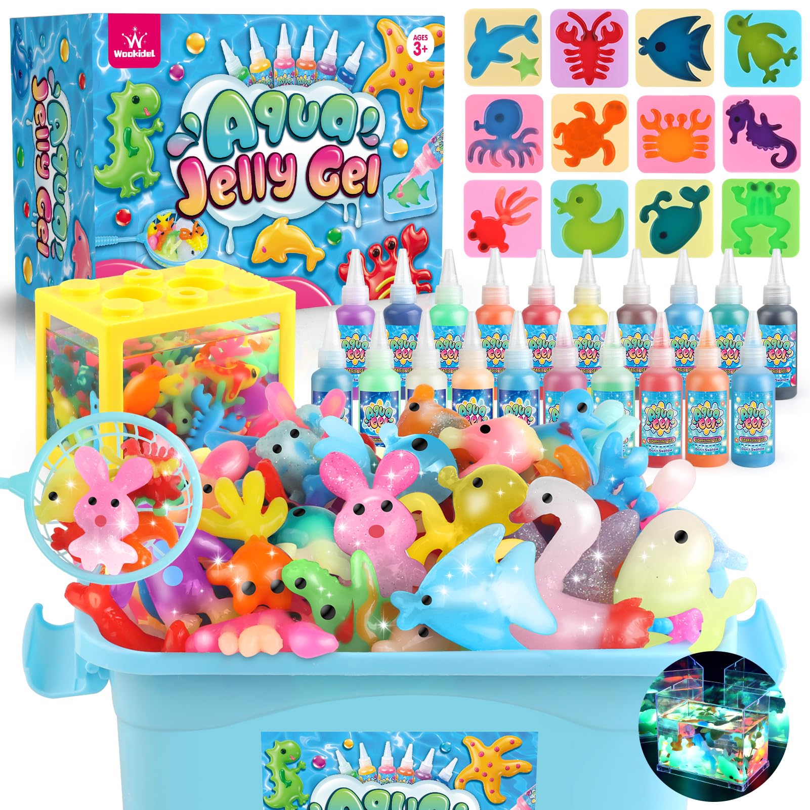 Wookidel Magic Water Elf Kit box opens to spark quick creative play for kids.
