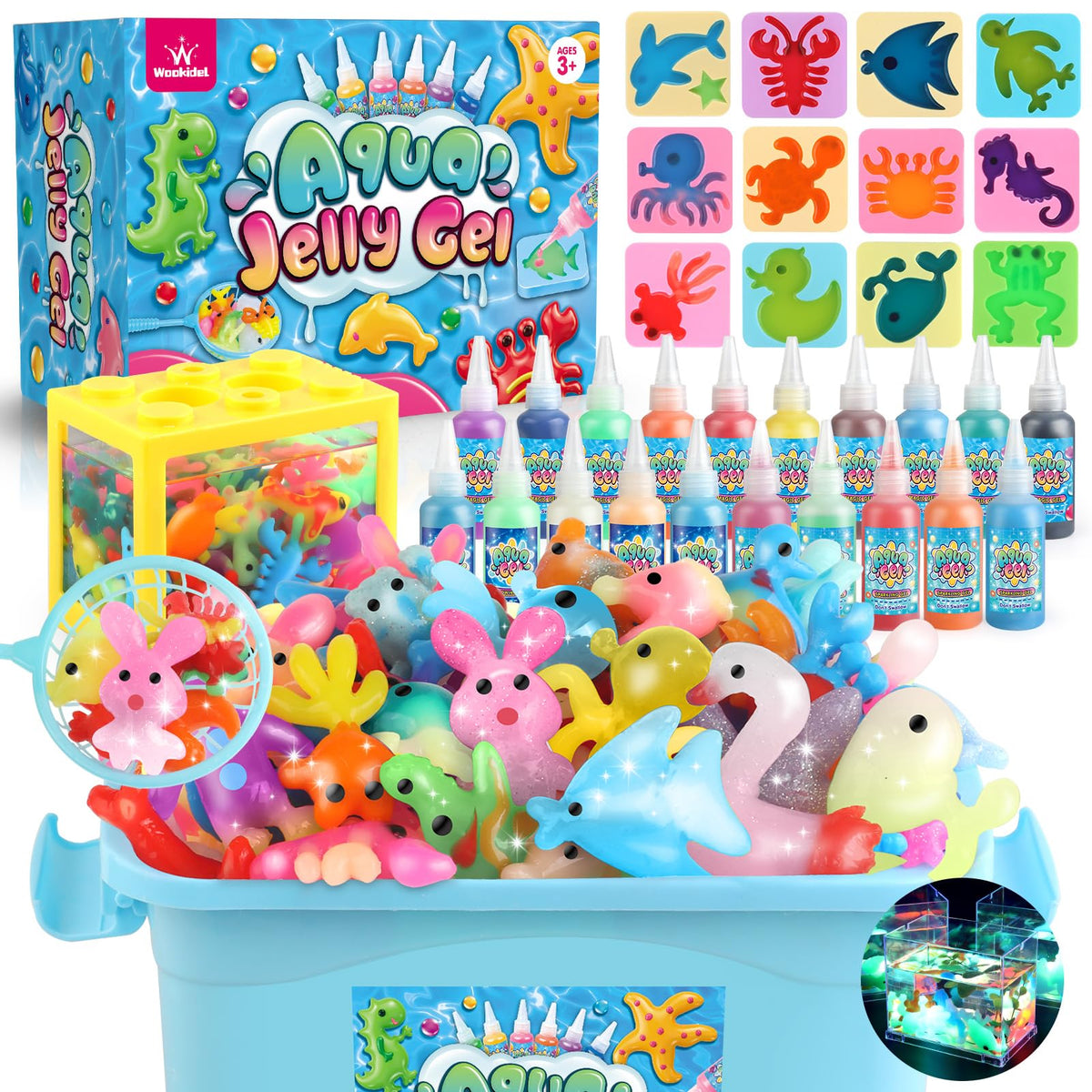 Wookidel Magic Water Elf Kit box opens to spark quick creative play for kids.