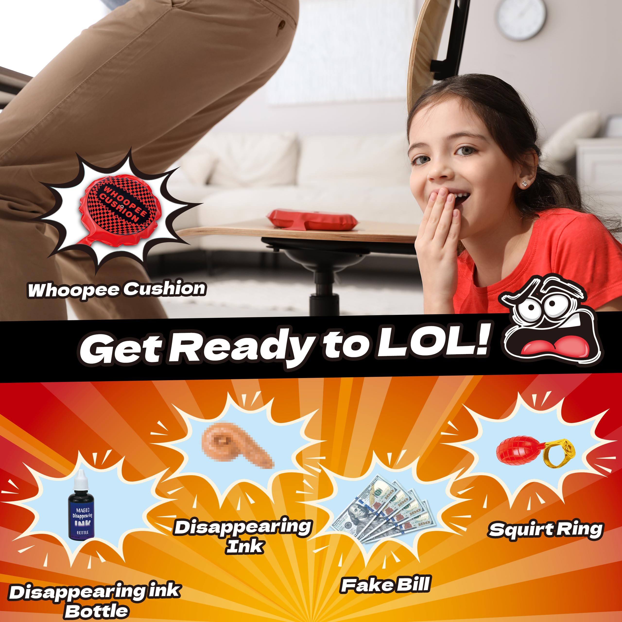 wookidel prank kit fake roaches; shocking visuals for playful reactions