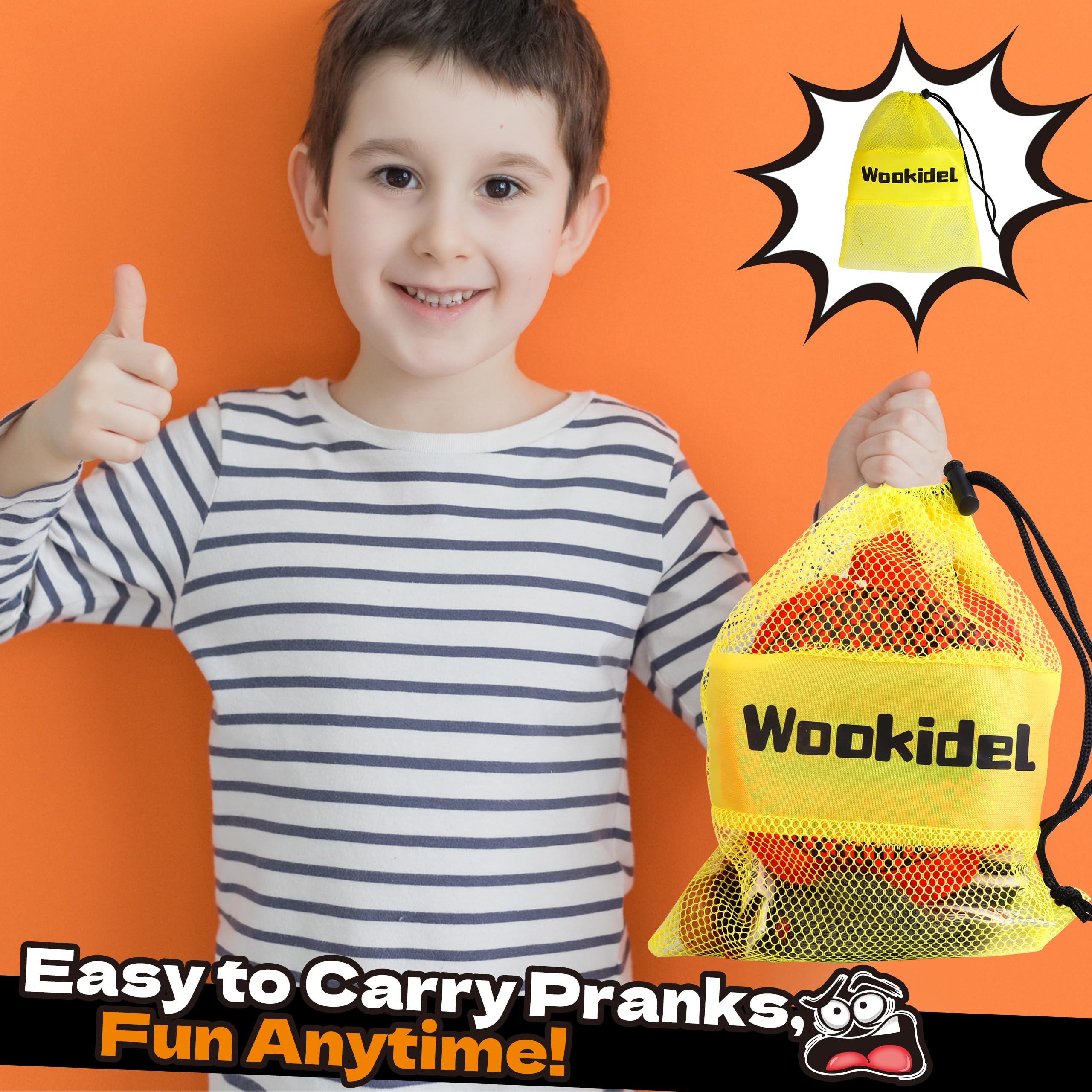 wookidel prank kit instruction card; easy-to-follow tips for smoother pranks