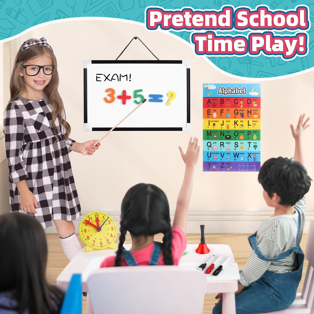 Wookidel classroom bell signals class start in pretend play
