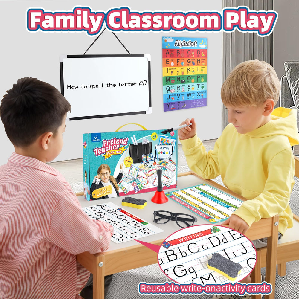 Wookidel colorful posters for visual learning in pretend classroom
