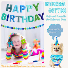 Woonnuk blue birthday decorations suitable for classrooms or homes