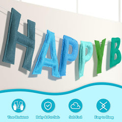 Woonnuk felt rainbow bunting brings colorful charm indoors or outdoors