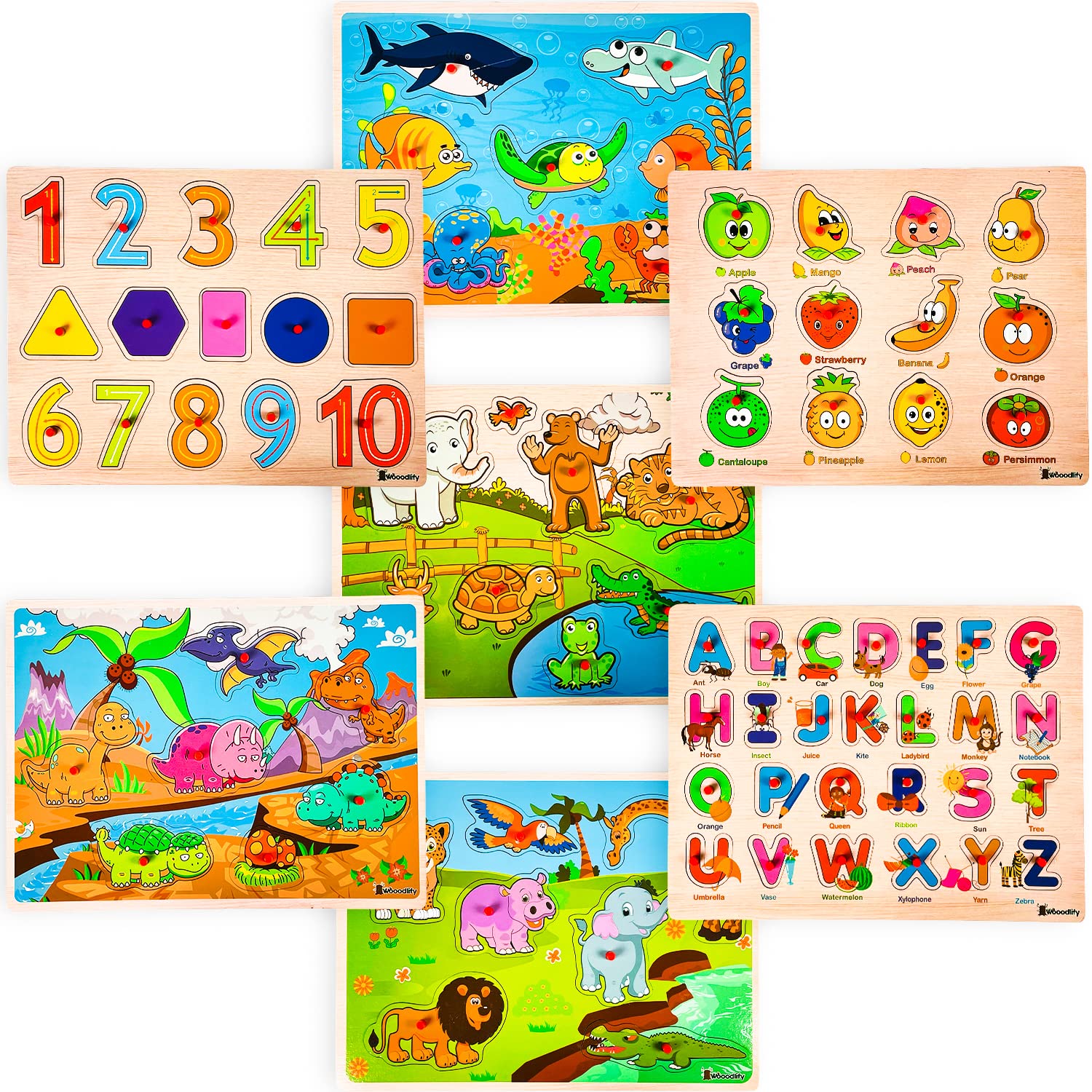 WOOODLIFY sea animals puzzle engaging underwater-themed matching activity