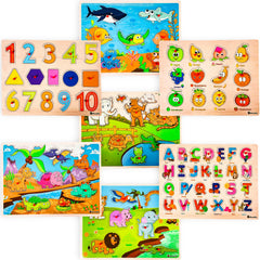 WOOODLIFY sea animals puzzle engaging underwater-themed matching activity