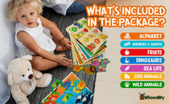 WOOODLIFY zoo animals puzzle promotes animal recognition and curiosity