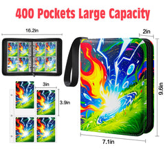 Woorhive binder with 50 removable sheets for easy organization of 400 cards