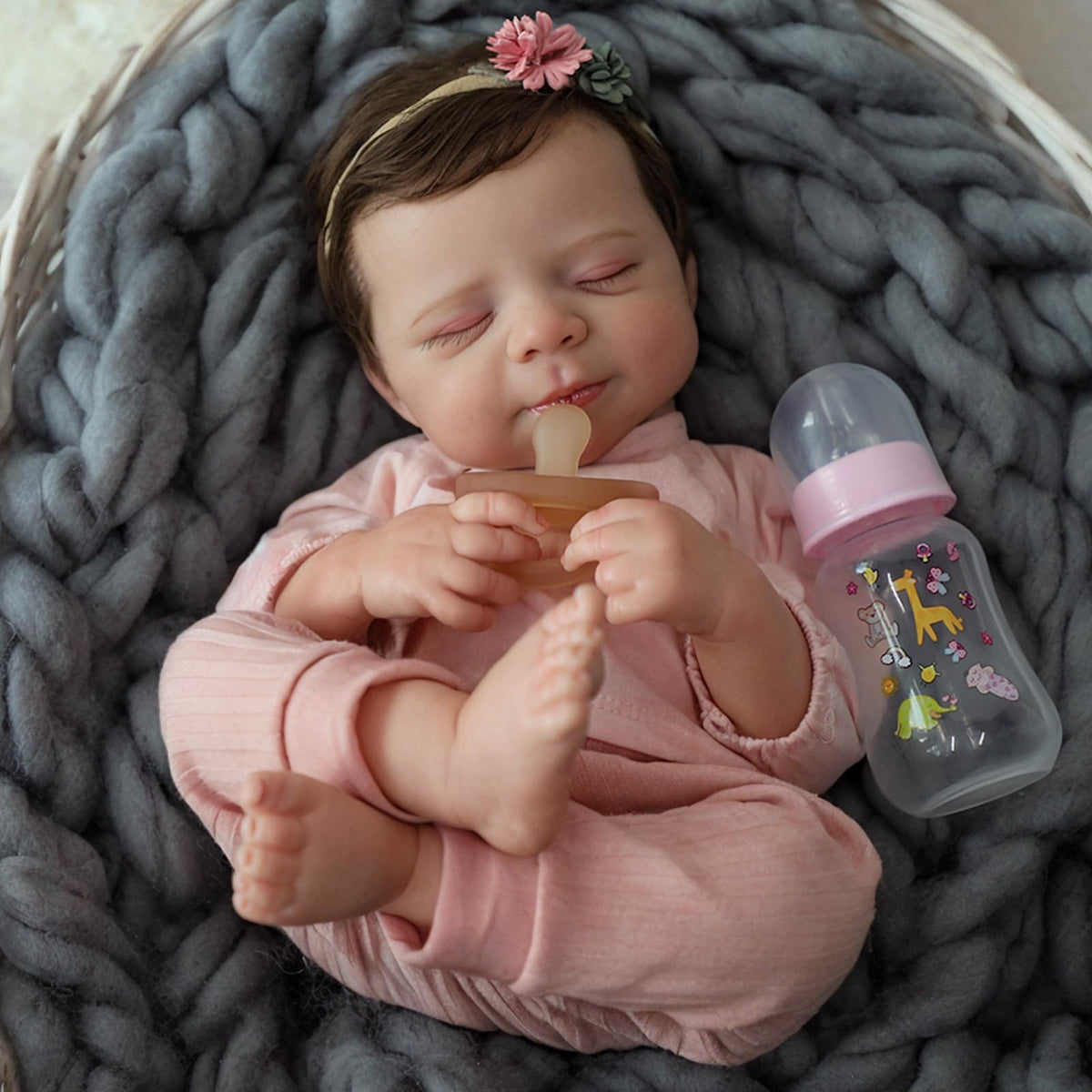 WOOROY Reborn Doll face detail showcases lifelike expression for imaginative play