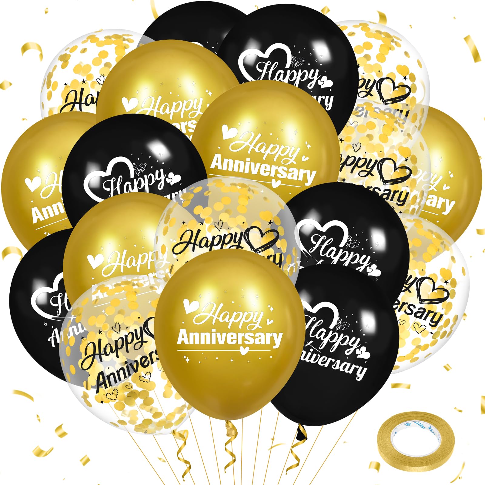 Woosytoo Happy Anniversary balloons kit for stylish indoor celebrations