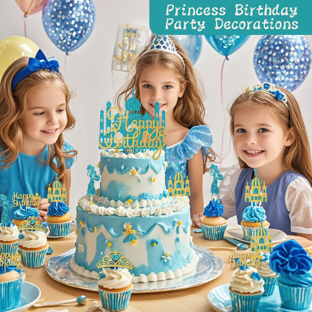 Wootkey baby shower princess decor topper for cute cake embellishment.