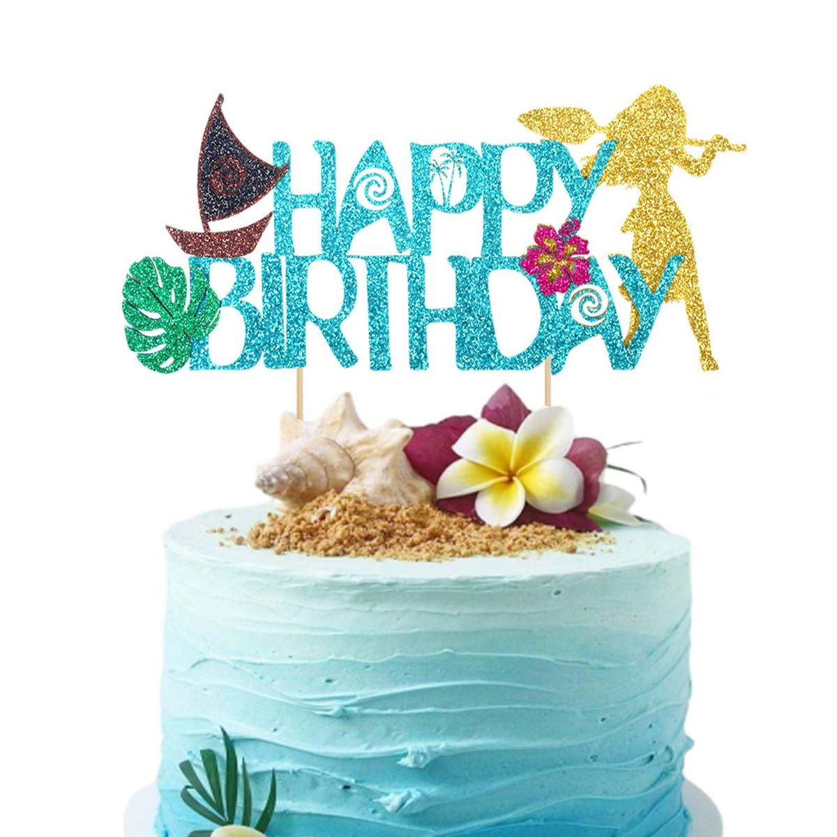 Wootkey Moa cake topper full view adds tropical birthday flair