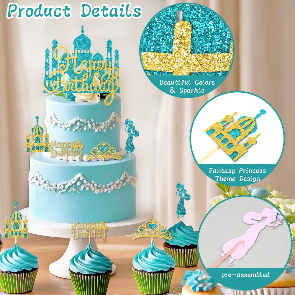 Wootkey princess cake pick for festive decorations on cakes and desserts.