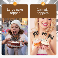 Wootkey race theme party set enhances visuals for photos and celebrations.