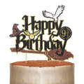 Wootkey wizard cake topper featuring glitter finish for a magical cake centerpiece