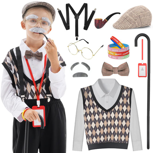 WooWee grandpa hat prop adds a realistic touch for the 100th day celebration