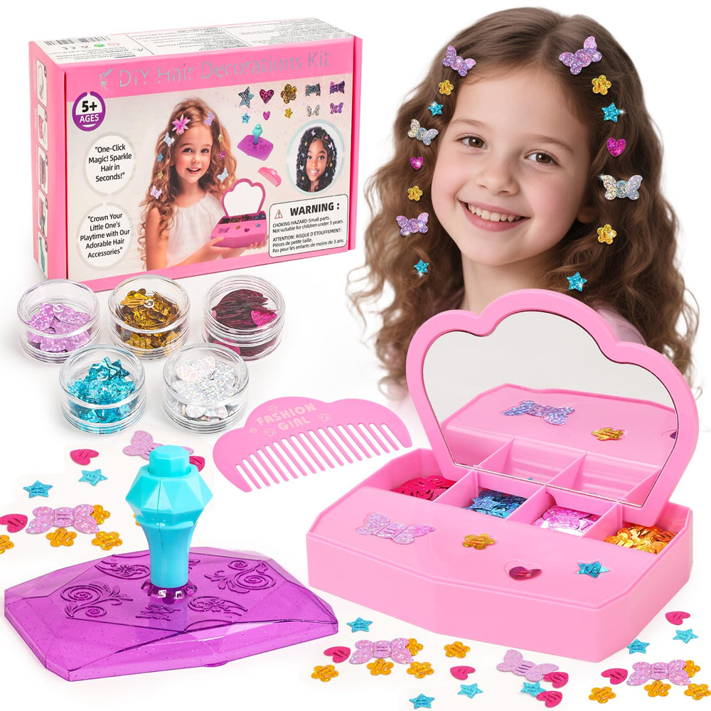 WooWee Hair Gem Stamper Kit packaging for easy at-home styling fun.