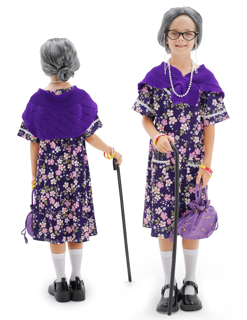 WooWee old lady costume plastic crutch for playful role-play