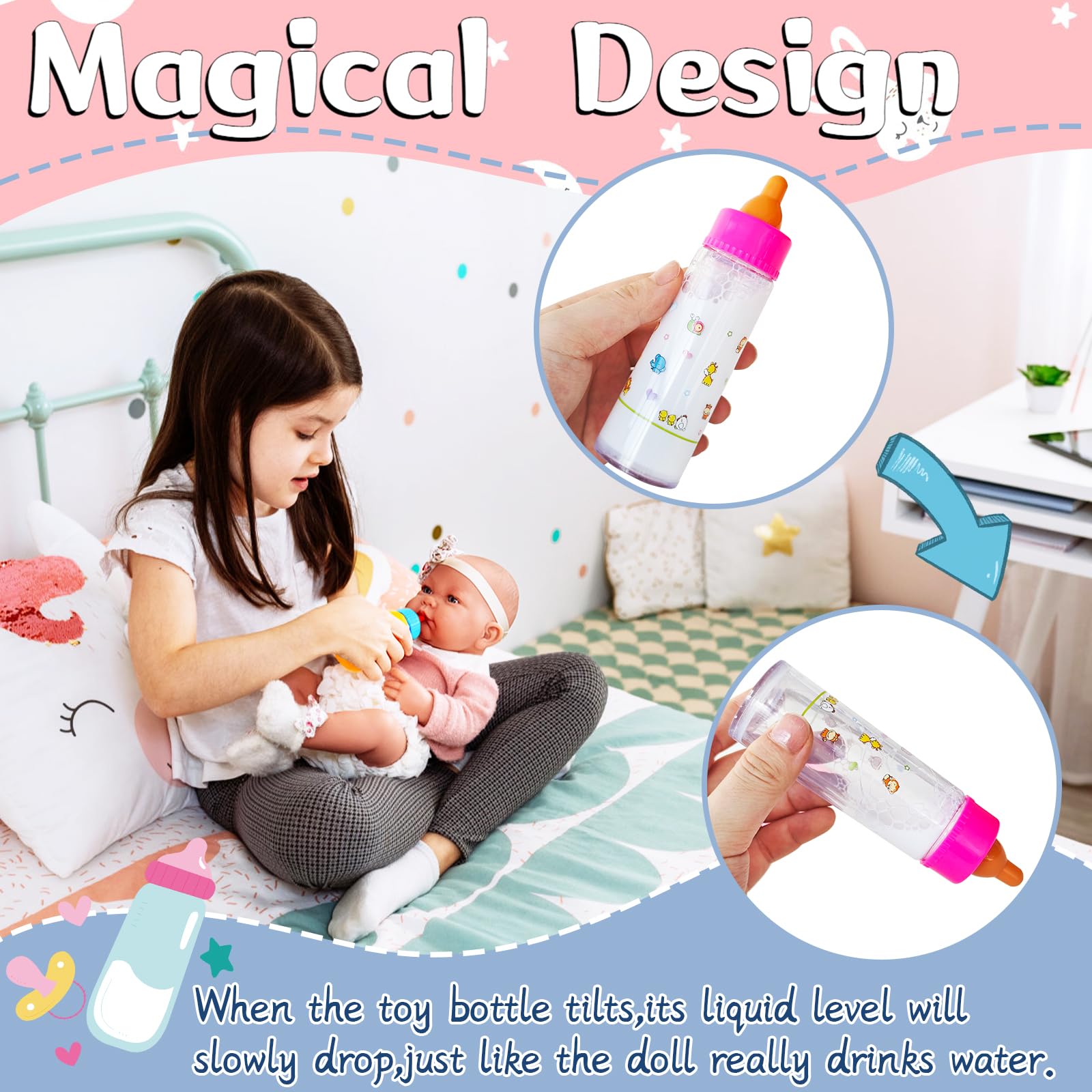 Woozettn spoon and fork set enhances fine-motor play and cleanup practice