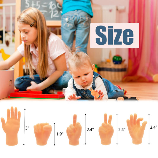 Woozettn left and right finger hands for versatile gag performances