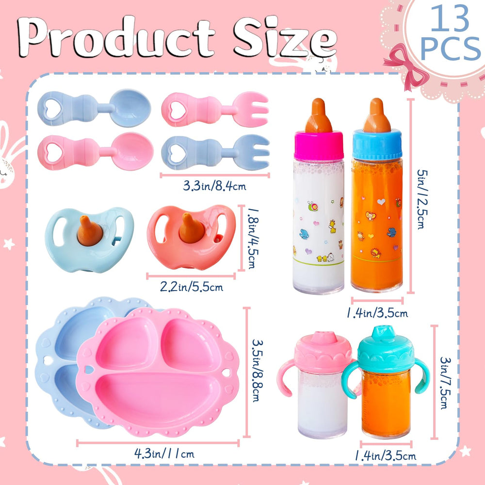 Woozettn magic bottle set bottles with leak-resistant, realistic feeding moments.