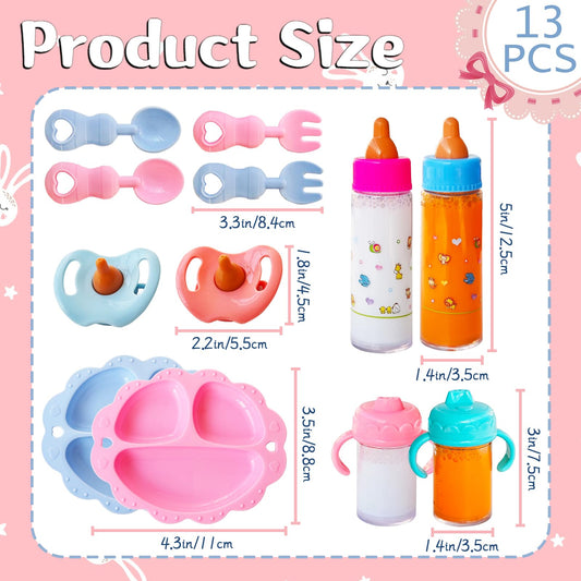 Woozettn magic bottle set bottles with leak-resistant, realistic feeding moments.