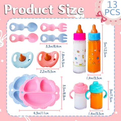 Woozettn magic bottle set bottles with leak-resistant, realistic feeding moments.