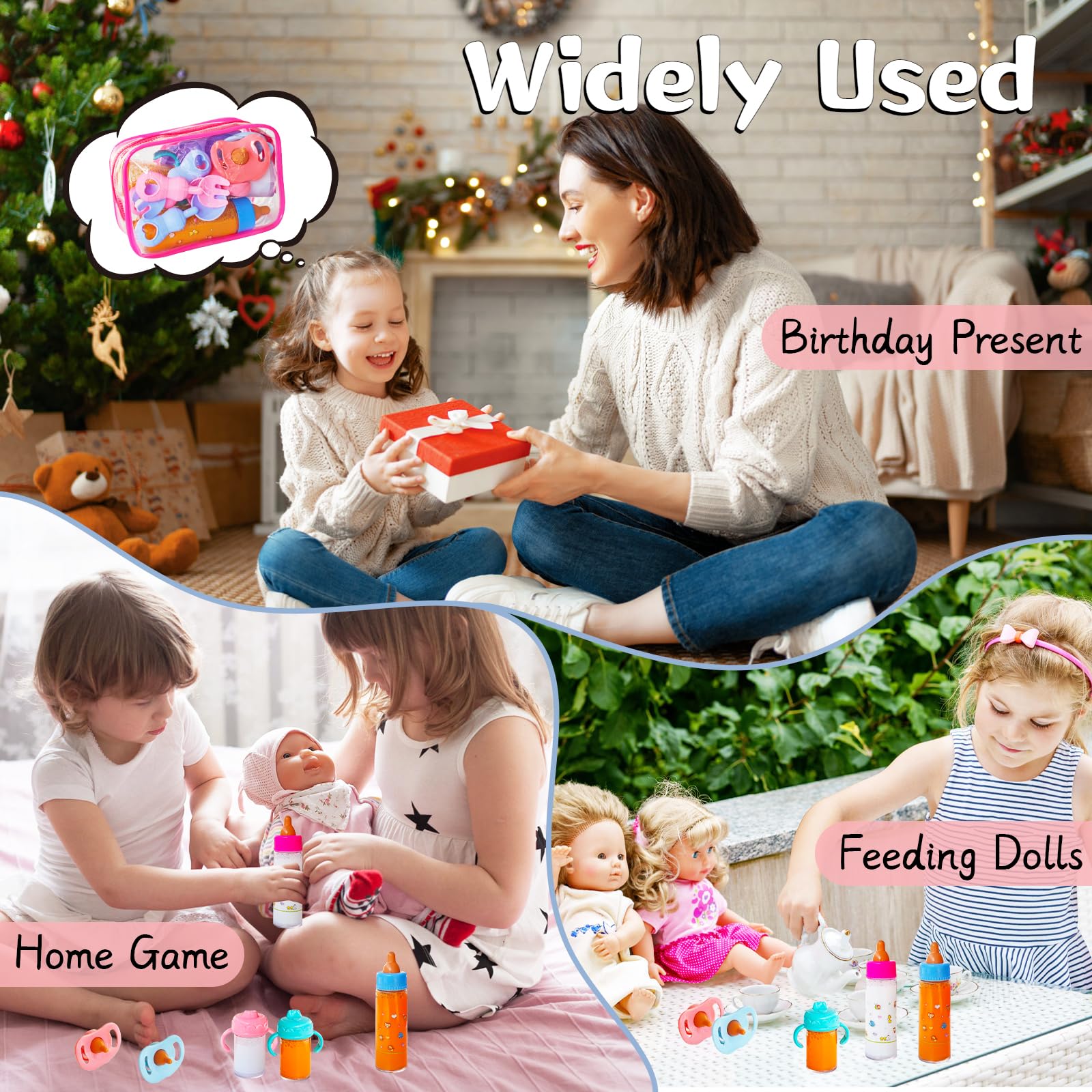 Woozettn pink storage bags keep accessories organized and portable for travel