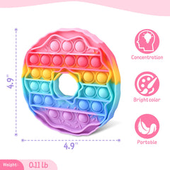 Woplagyreat Bubble Donut toy travel-friendly for peaceful commutes.