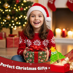 Woplagyreat Christmas Tree Fidget Toy held by child for handheld focus