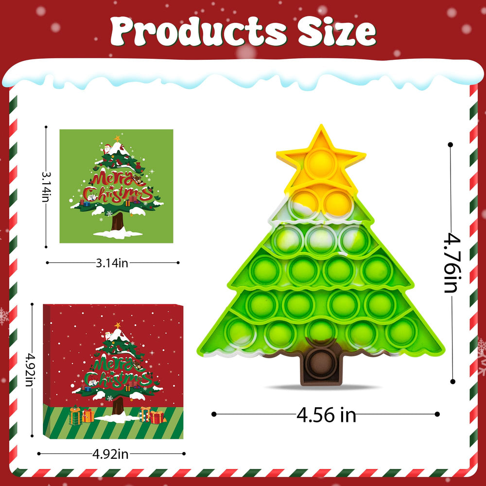 Woplagyreat Christmas Tree Fidget Toy packaged as a festive stocking stuffer