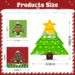Woplagyreat Christmas Tree Fidget Toy packaged as a festive stocking stuffer